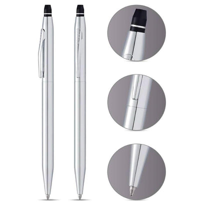 Cross Chrome Silver Ballpoint Pen — Japan Import