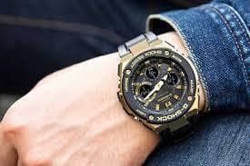 Casio G-Shock GST-S100G-1ADR Watch with Solar Power and Shock Resistance — Japan Import