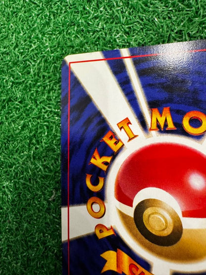 Bandai Pokemon Card Capsule Meganium Old Rare card in protective sleeve with clear visible details