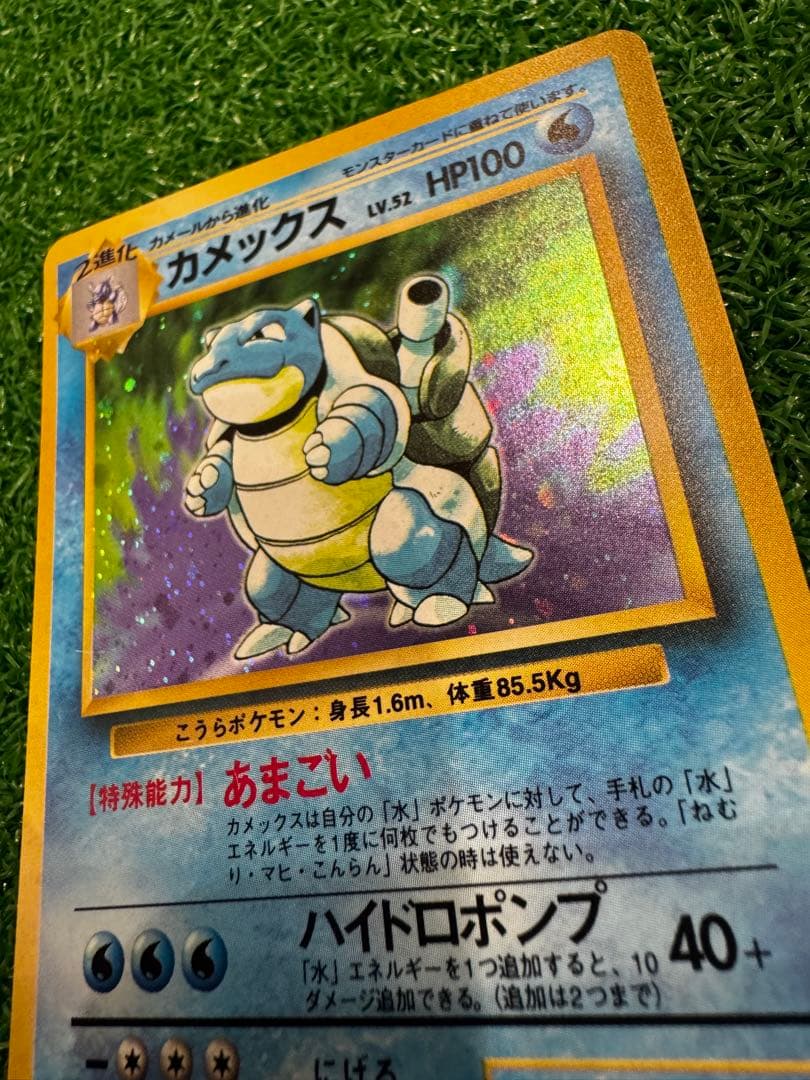 Bandai Pokemon Card Capsule Meganium Old Rare card in protective sleeve with clear visible details
