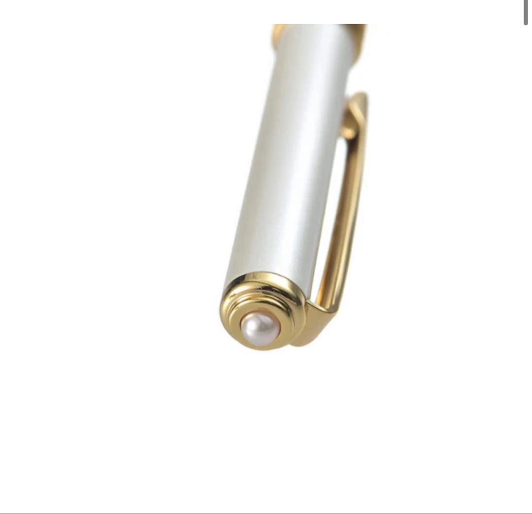 Tokyo Pearl Brand A.T. Cross 8514 Gold Ballpoint Pen with Pearl Accent — Japan Import