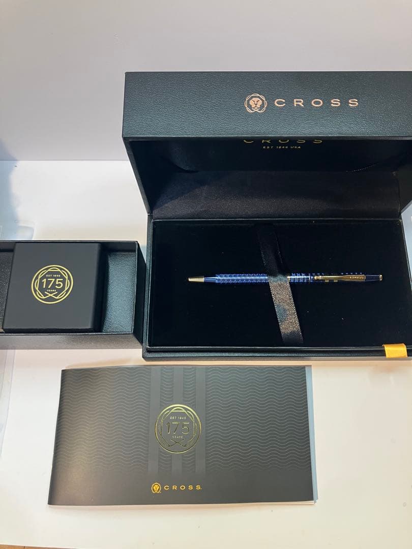 Cross 175th Anniversary Collection Ballpoint Pen Blue Lacquer