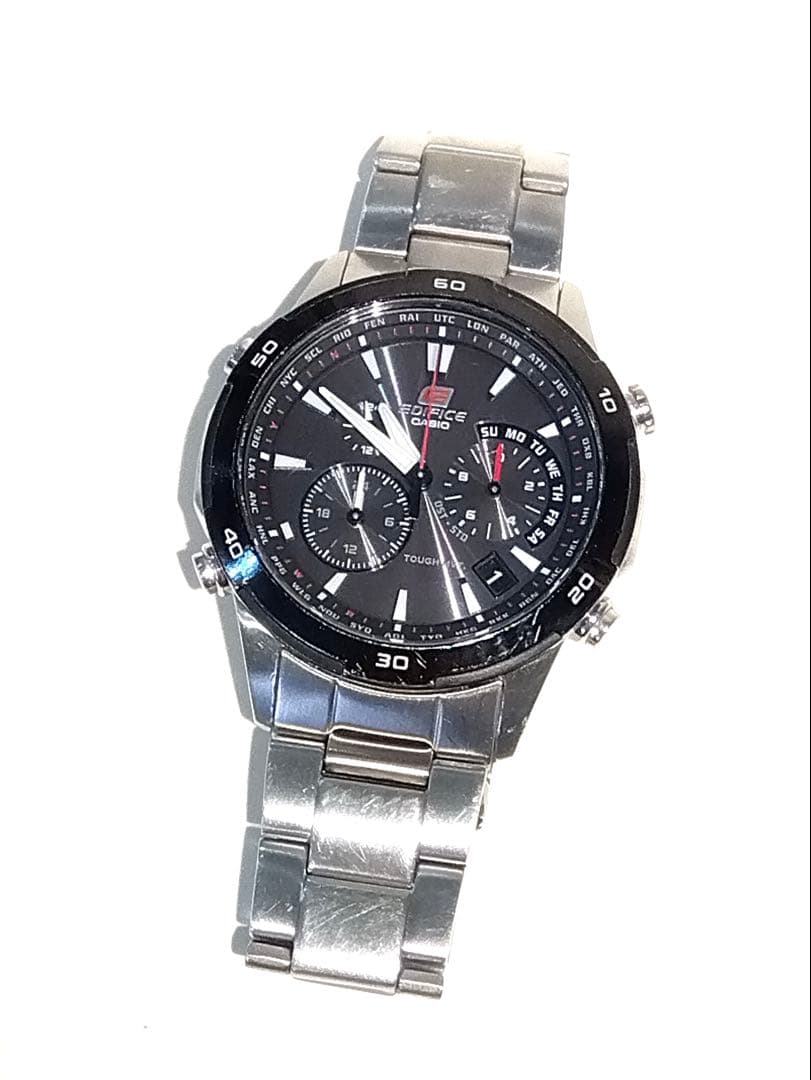Casio Edifice EQW-560 Radio-Controlled Solar Watch with World Time