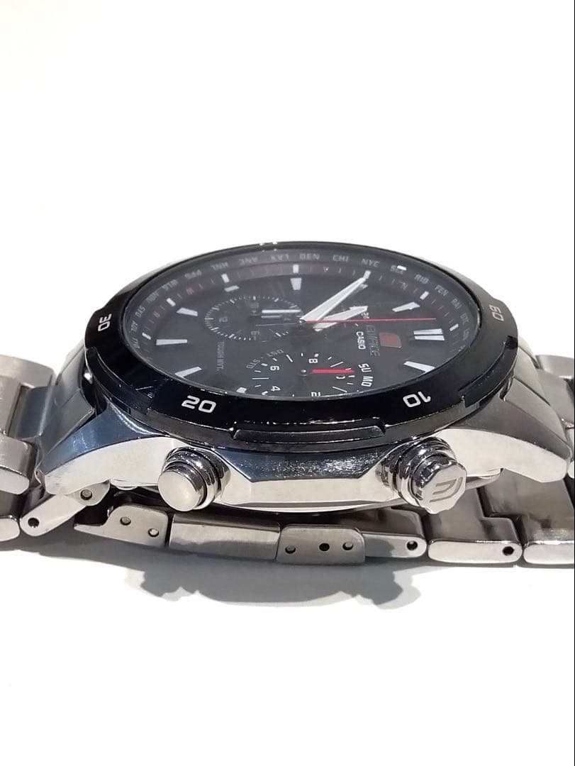 Casio Edifice EQW-560 Radio-Controlled Solar Watch with World Time