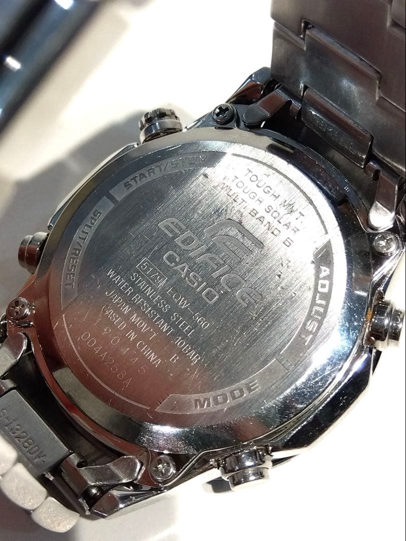Casio Edifice EQW-560 Radio-Controlled Solar Watch with World Time