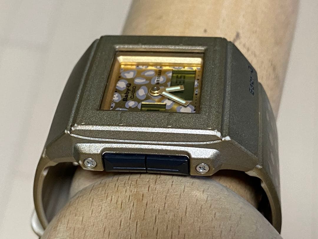 Casio Baby-G BGA-200 Leopard Gold Square Analogue-Digital Watch — Japan Import