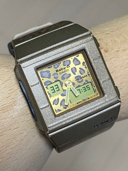 Casio Baby-G BGA-200 Leopard Gold Square Analogue-Digital Watch — Japan Import