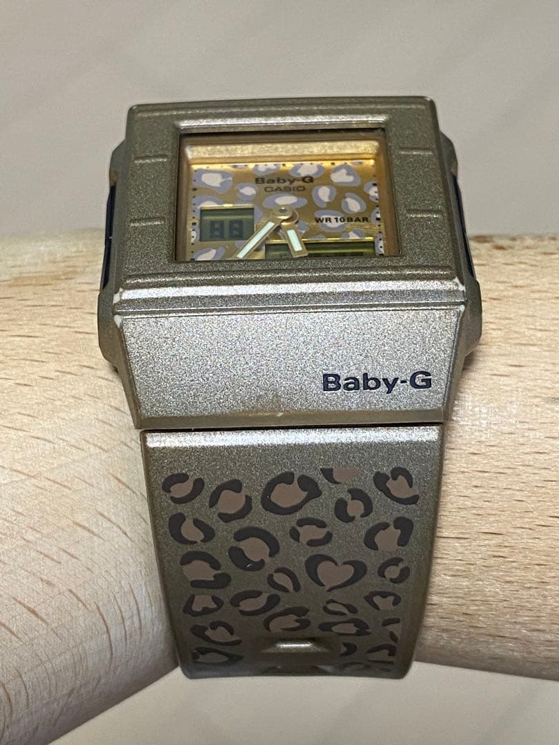 Casio Baby-G BGA-200 Leopard Gold Square Analogue-Digital Watch — Japan Import
