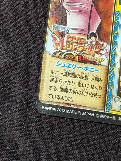 One Piece Treasure World Data Carddass Jewelry Bonnie RR old collectible card from Japan import