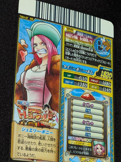 One Piece Treasure World Data Carddass Jewelry Bonnie RR old collectible card from Japan import
