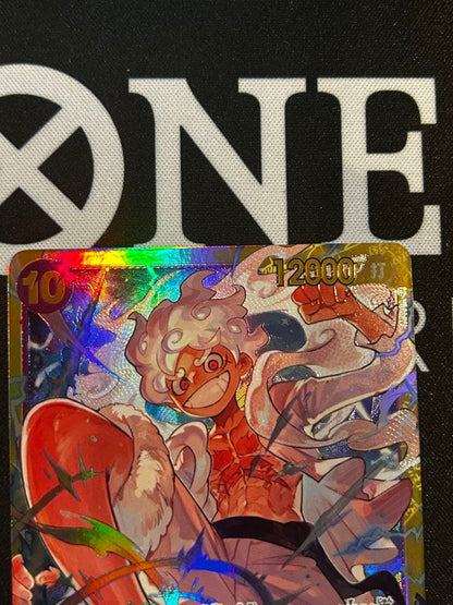 One Piece Monkey D Luffy Secret Parallel OP05-119 Japanese holo trading card Level 10 Attack 12000