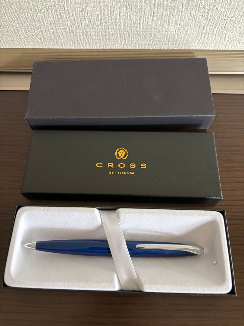 Cross Blue Metal Pen Body with Gift Box