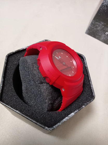 Casio G-Shock AW-500BB-4EDR Red Retro Model Analog-Digital Combination Watch