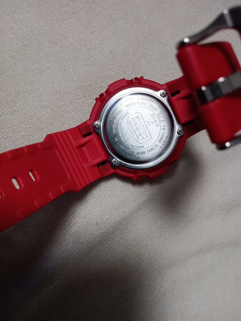 Casio G-Shock AW-500BB-4EDR Red Retro Model Analog-Digital Combination Watch