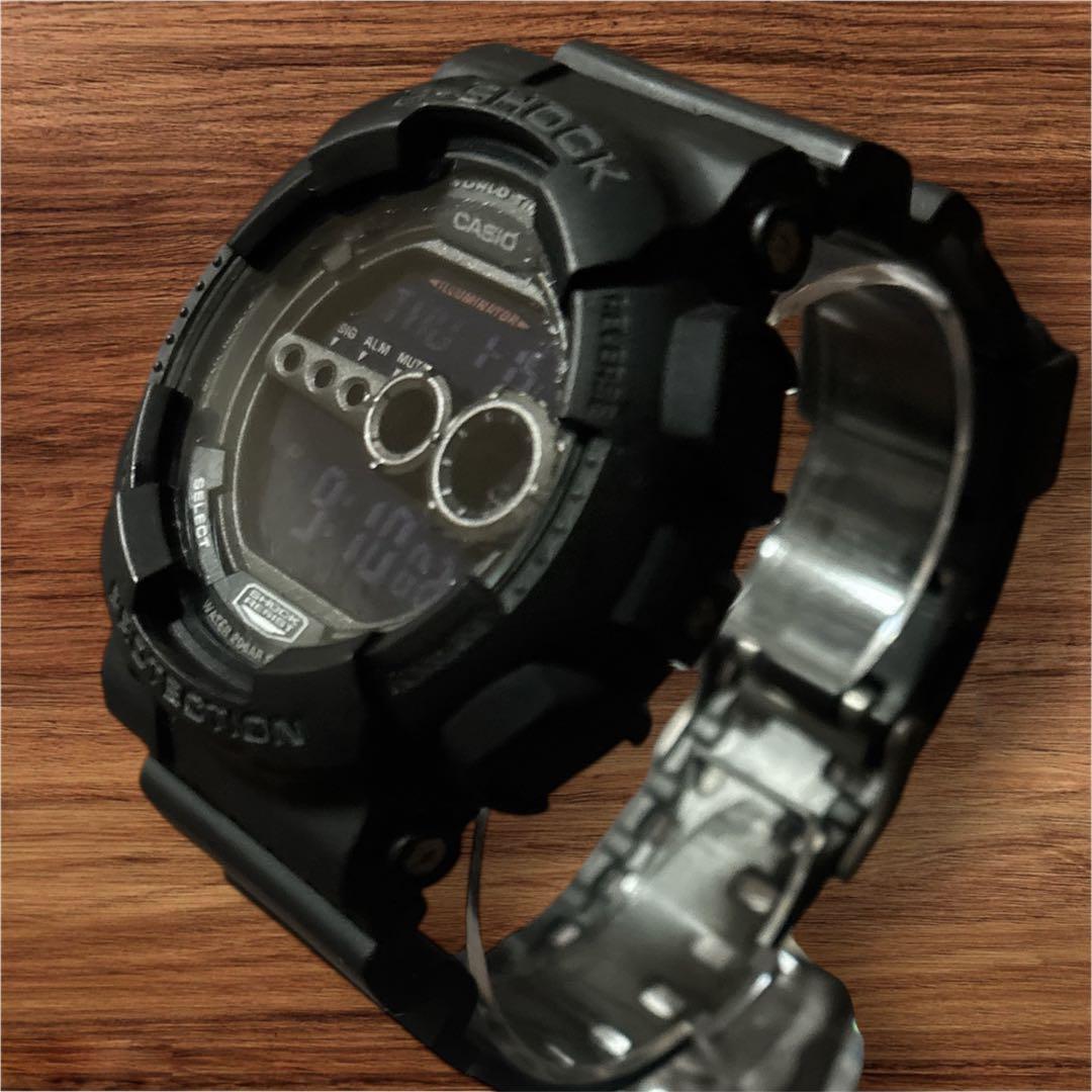 Casio G-Shock GD100 Digital Watch with Black Rubber Strap — Japan Import