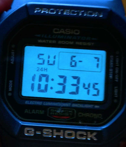 Casio G-Shock DW-5600E Gold LCD 1545 Overseas Edition