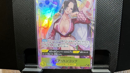 One Piece Monkey D. Luffy OP14-112 Parallels SR trading card from Romance Dawn series in protective sleeve