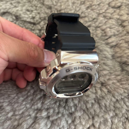 Casio G-Shock GM-6900U-1JF Digital Watch with Metal Bezel Black and Silver — Japan Import