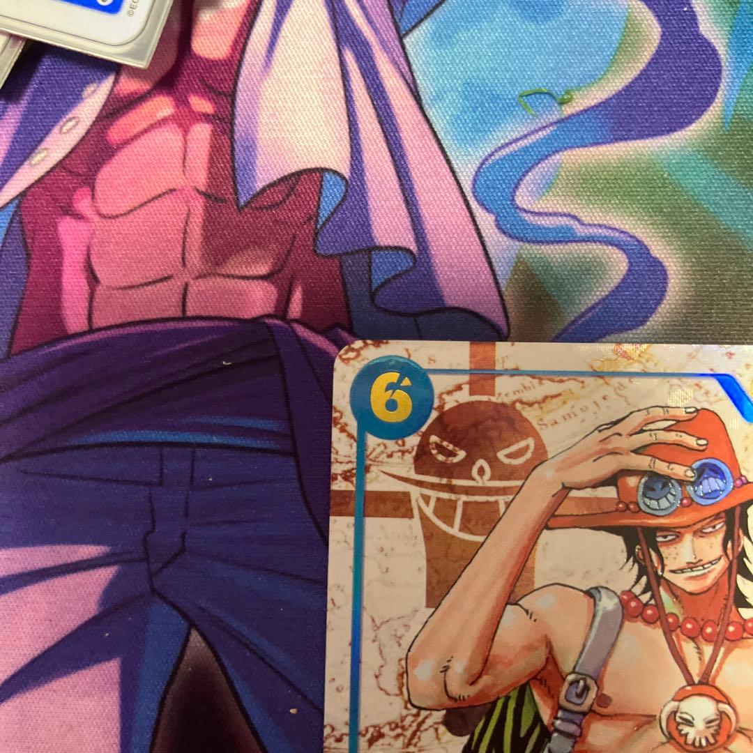 One Piece Portgas D. Ace OP13-119 SEC Parallel trading card from Japanese OP13 series