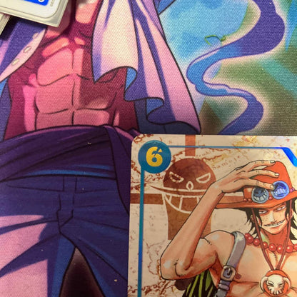 One Piece Portgas D. Ace OP13-119 SEC Parallel trading card from Japanese OP13 series