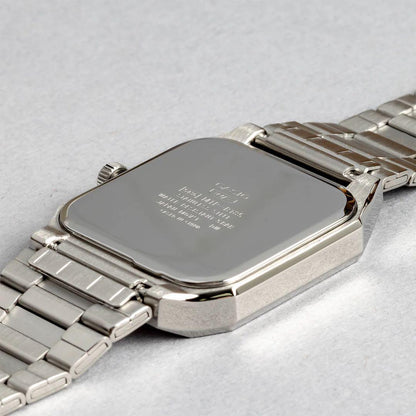 Casio Square Watch MTP-B185D in Ice Blue and Silver with Japanese Manual — Japan Import