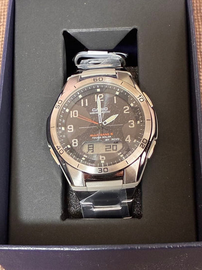 Casio Wave Ceptor Men’s Watch Japanese Radio-Controlled Solar Powered Sports Watch — Japan Import