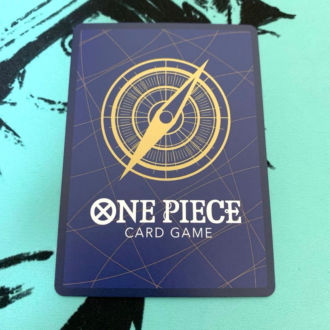 One Piece Card Game Third Anniversary Set Luffy card in protective sleeve, used condition
