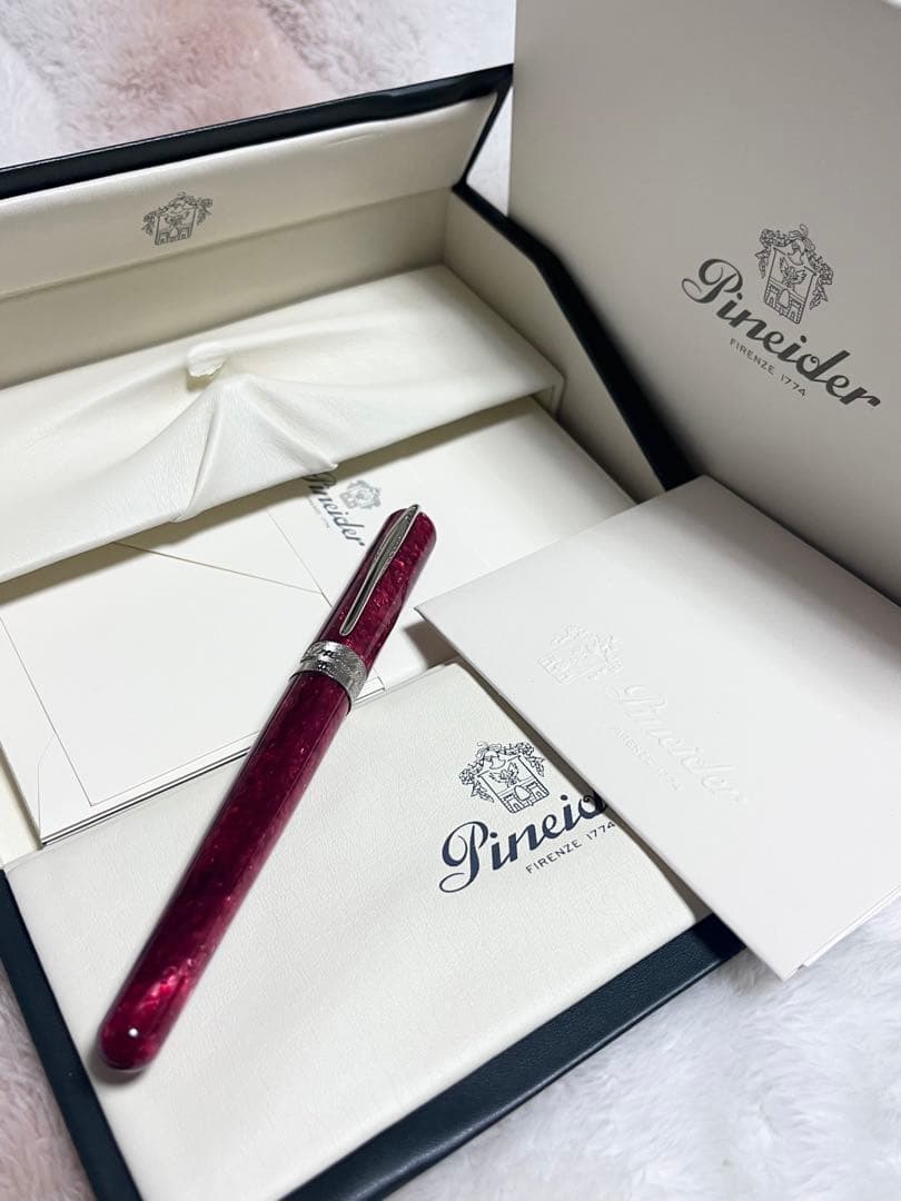 Pineider Avatar Lipstick Red F Fine Nib Pen — Japan Import