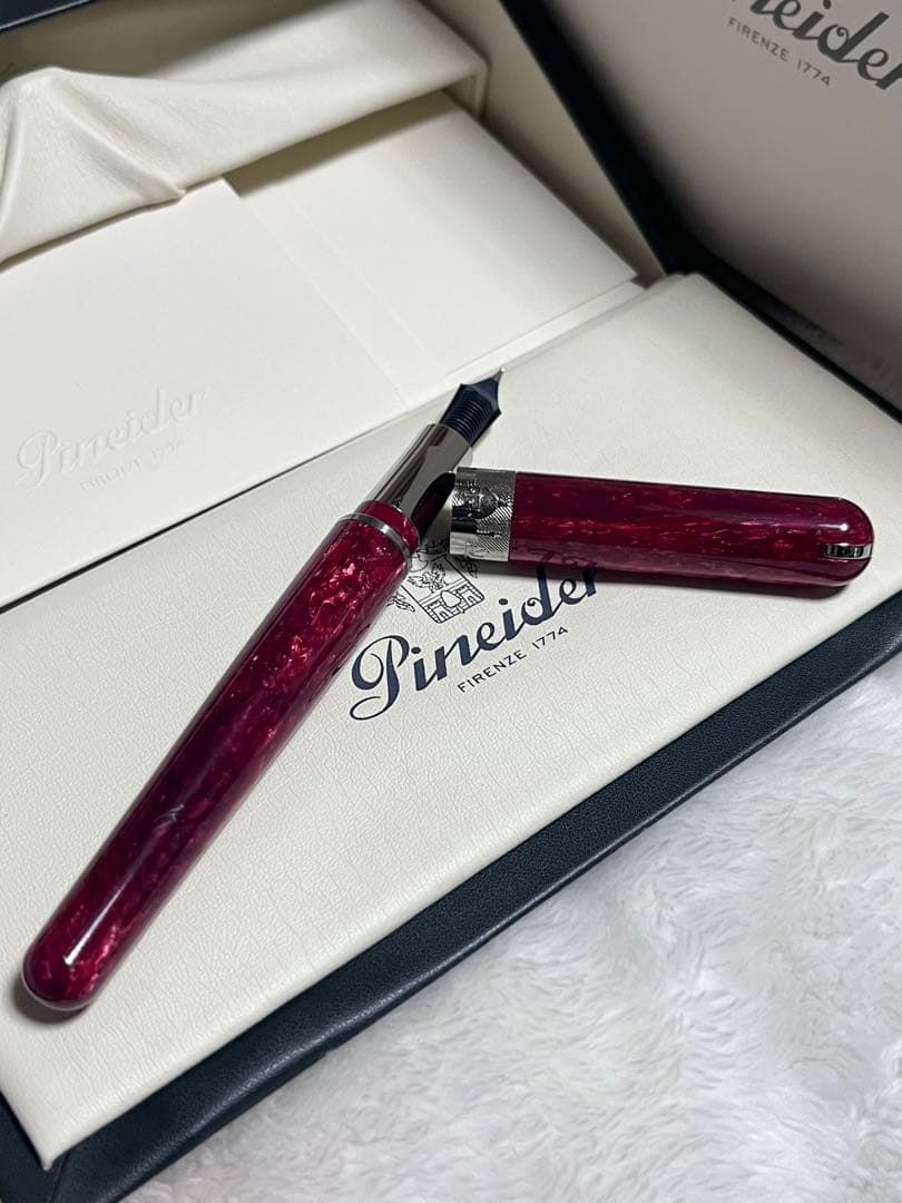 Pineider Avatar Lipstick Red F Fine Nib Pen — Japan Import