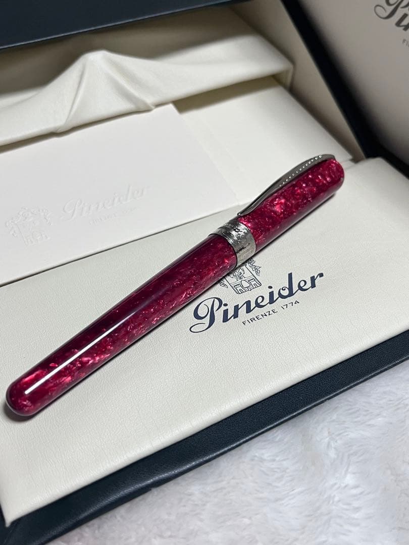 Pineider Avatar Lipstick Red F Fine Nib Pen — Japan Import