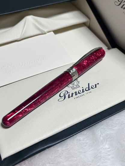 Pineider Avatar Lipstick Red F Fine Nib Pen — Japan Import