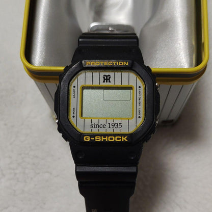 Casio G-Shock Hanshin Tigers Watch Model Unknown Black Resin Silicone Square Quartz Japan Import