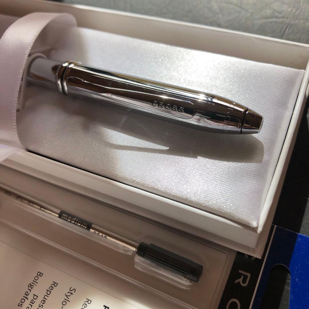 Cross Ballpoint Pen Refill 1 Piece Silver Used Japan Import