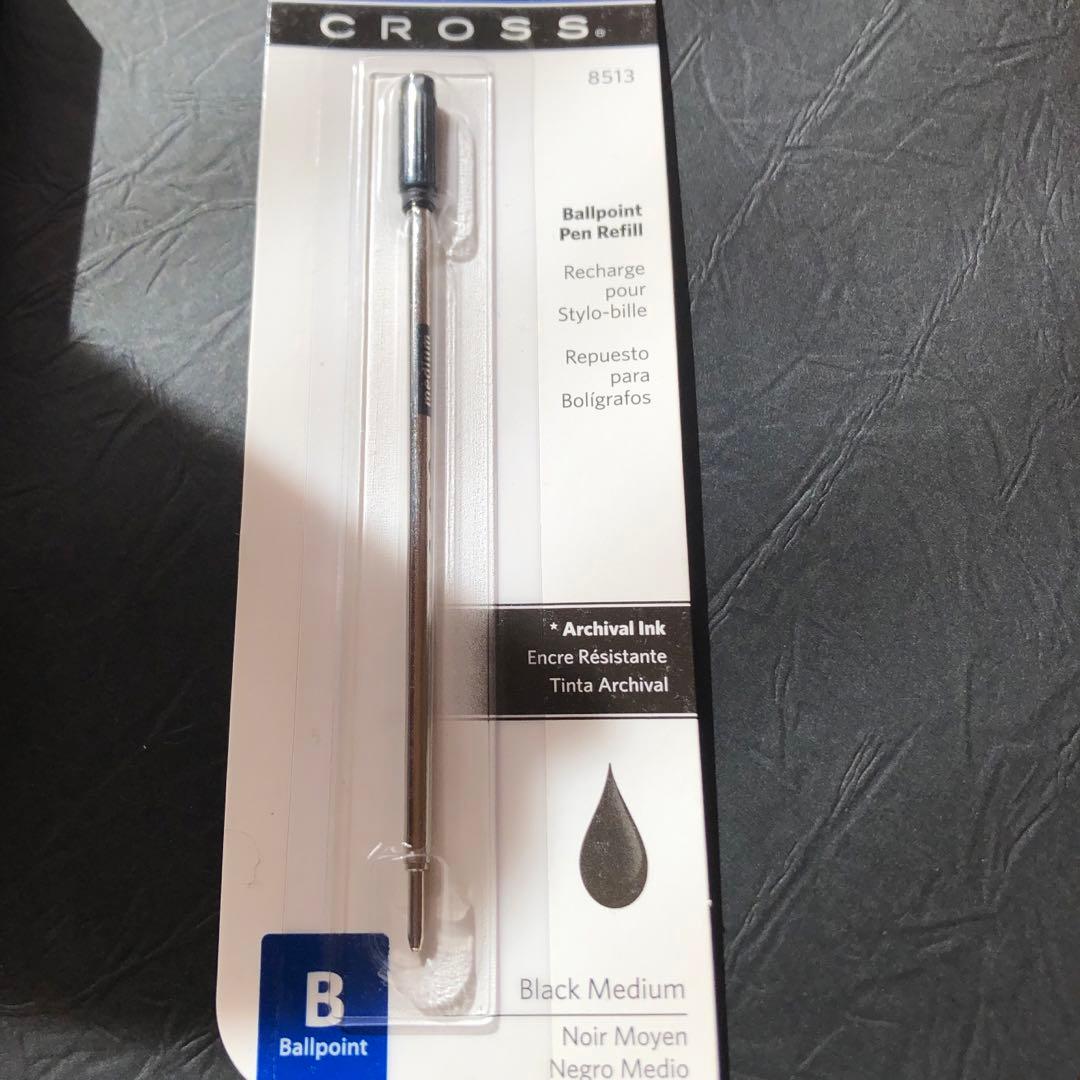 Cross Ballpoint Pen Refill 1 Piece Silver Used Japan Import