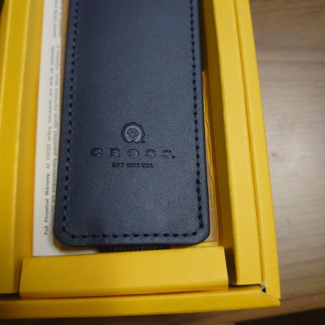 Cross Navy Leather Pen and Case Set