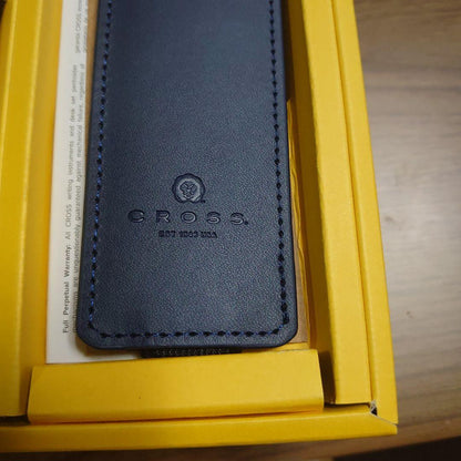 Cross Navy Leather Pen and Case Set