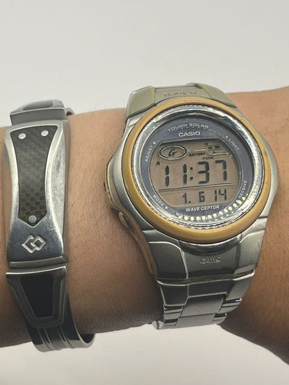Casio Baby-G Solar Radio-Controlled Watch with Metal Band — Japan Import
