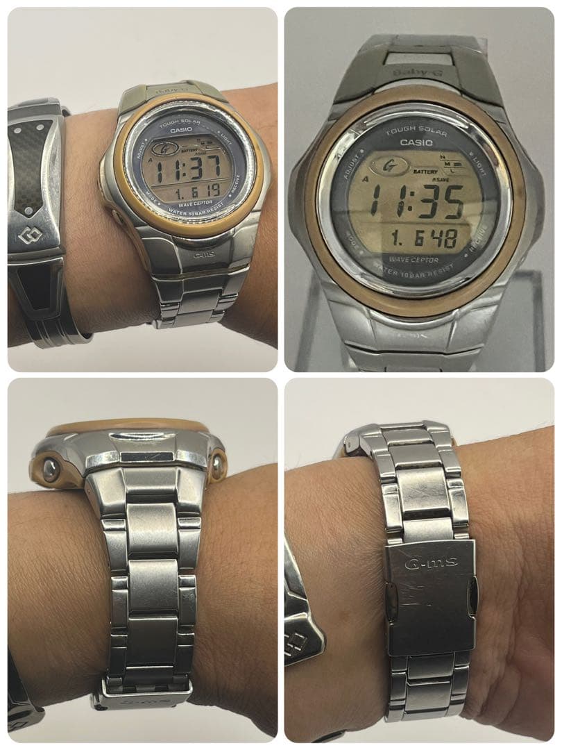 Casio Baby-G Solar Radio-Controlled Watch with Metal Band — Japan Import