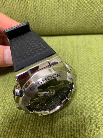 Casio G-Shock GM-110-1AJF Series Mens Watch with Silver Resin Band Japan Import