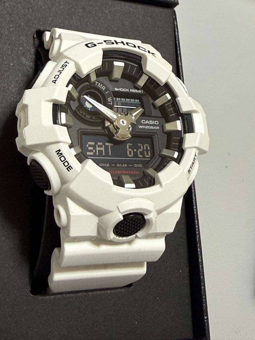 Casio G-Shock GA-700-7AJF White Authentic Watch — Japan Import