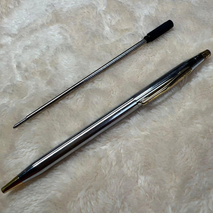 Cross Classic Century Twist Ballpoint Pen with slim silhouette and conical tip in black finish