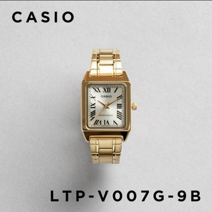 Casio Standard LTP-V007G-9B Analog Watch in Gold for Women and Kids Japan Import