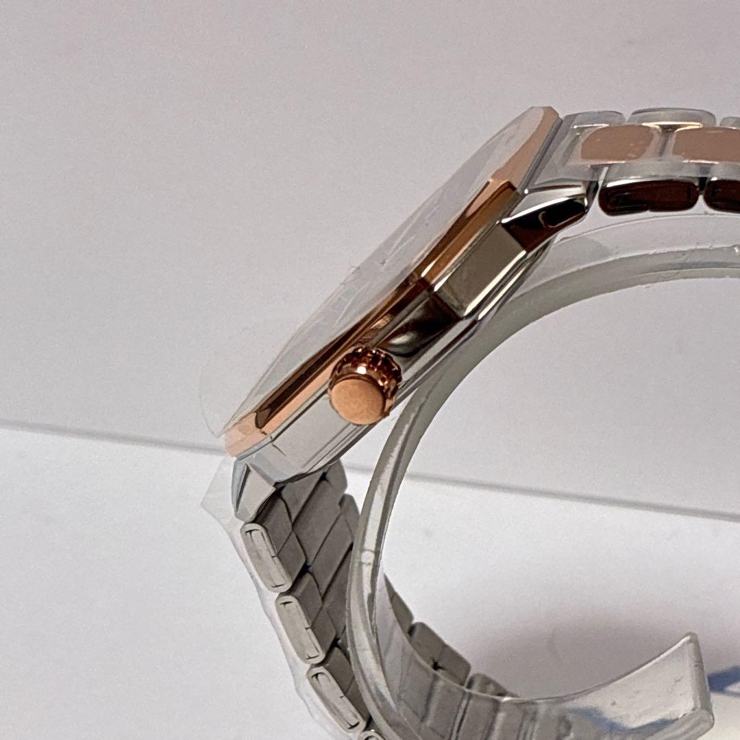 Casio MTP-B195RG Watch with Rose Gold and Navy Strap