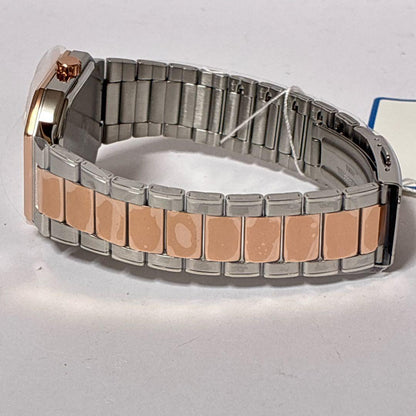 Casio MTP-B195RG Watch with Rose Gold and Navy Strap