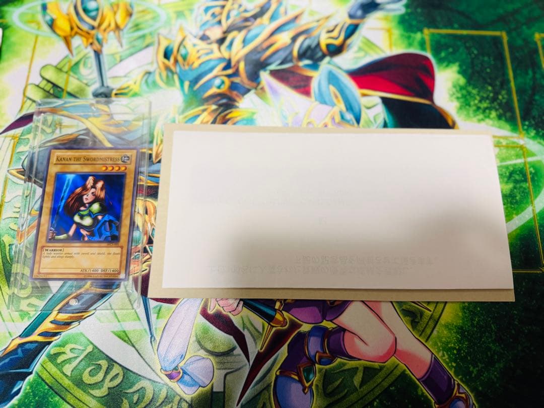 Bandai Yu-Gi-Oh WCS-001 Girl Warrior Canaan 2003 Asia Edition unopened card with notice and envelope Japan import