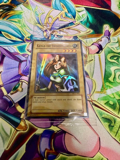 Bandai Yu-Gi-Oh WCS-001 Girl Warrior Canaan 2003 Asia Edition unopened card with notice and envelope Japan import