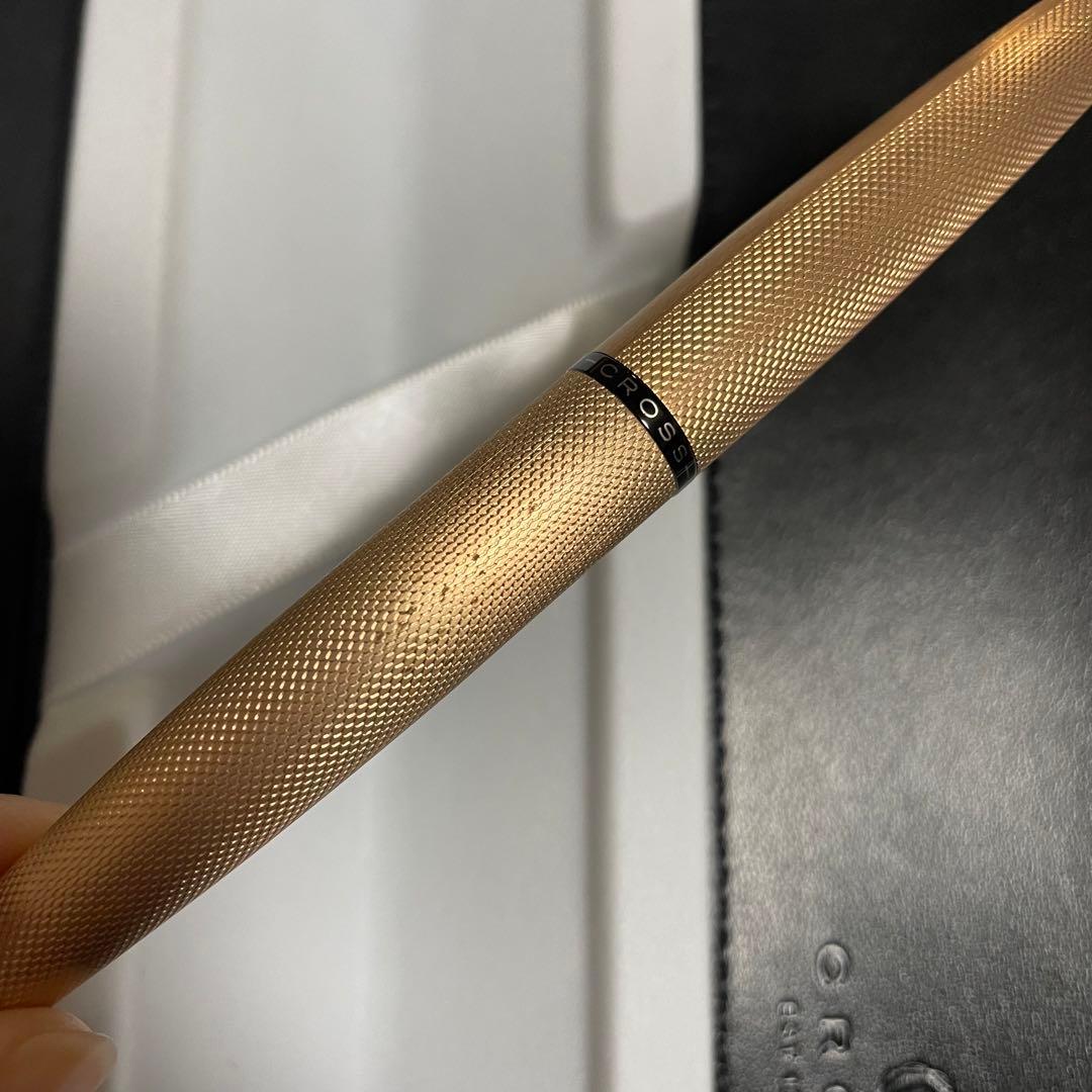 Cross ATX Brush Royal Gold Ballpoint Pen Case