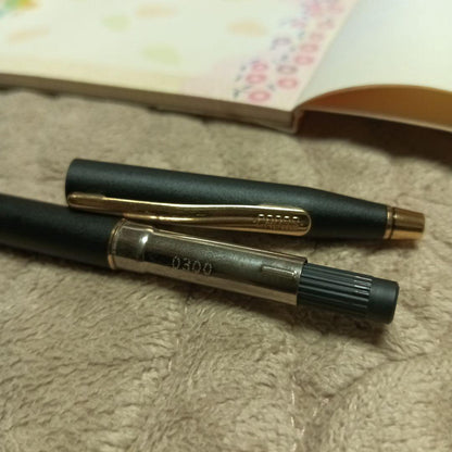 Cross Classic Century Ballpoint Pen Black with Gold Clip Japan Import