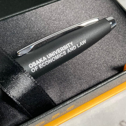 Cross Karei Series Matte Black Ballpoint Pen with Osaka University Engraving