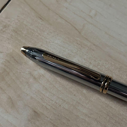 Cross Silver and Black Ballpoint Pen 502BP with Case